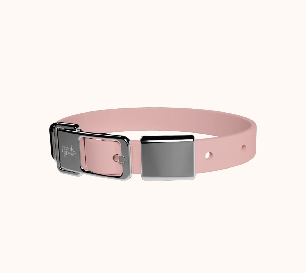 Frank Green ~ Pet Collar & Name Tag ~ Blush Pink