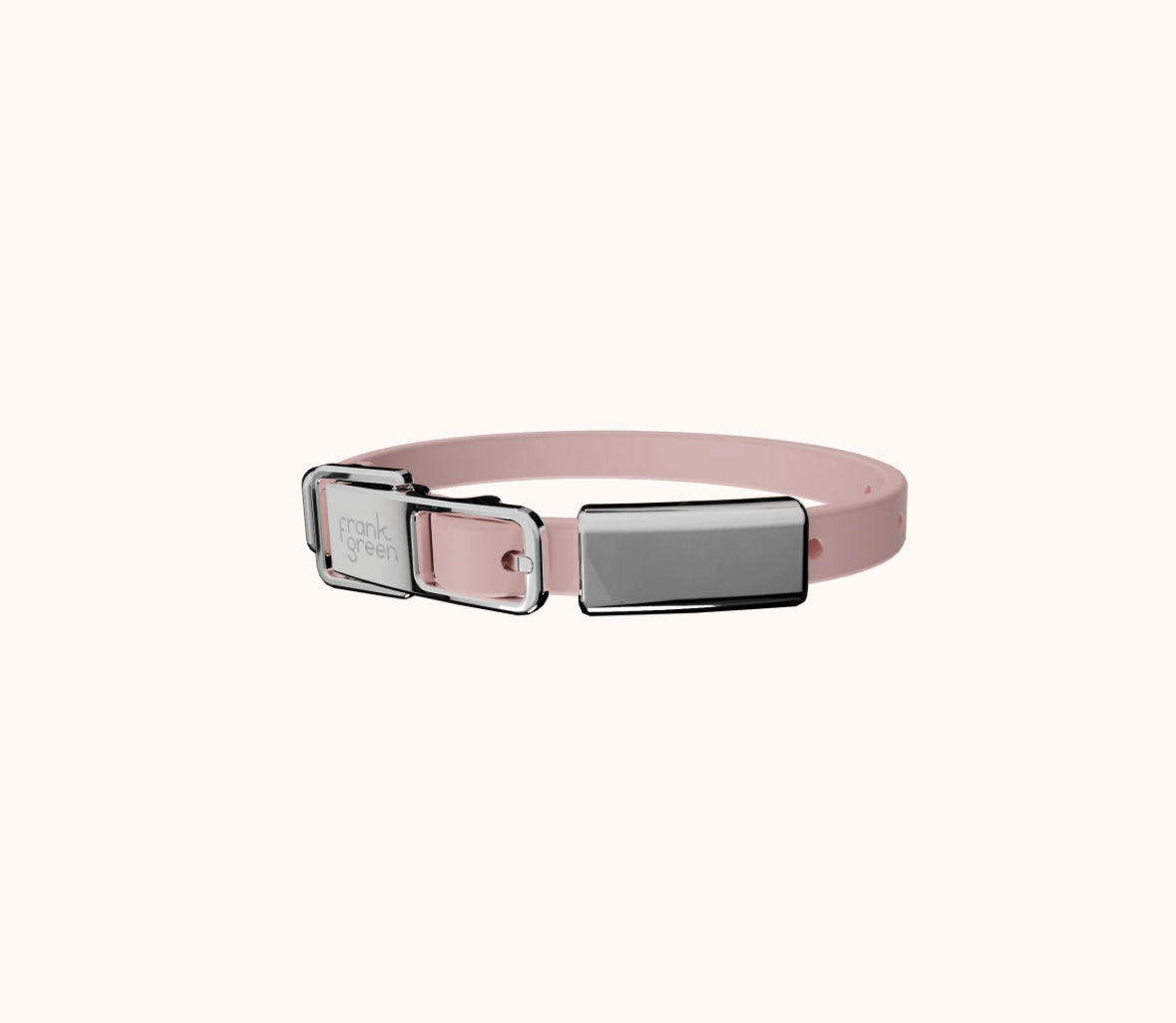 Frank Green ~ Pet Collar & Name Tag ~ Blush Pink