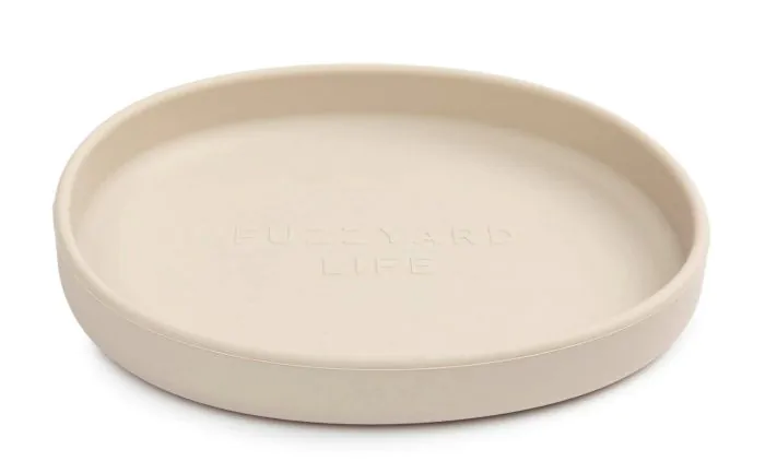 Fuzzyard Life ~ Silicone Cat Dish ~ Sandstone