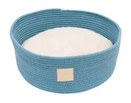 FuzzYard Life ~ Rope Basket ~ Cat Bed ~ French Blue