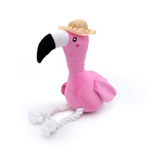 Zippy Paws ~ Freya the Flamingo ~ Rope Dog Toy