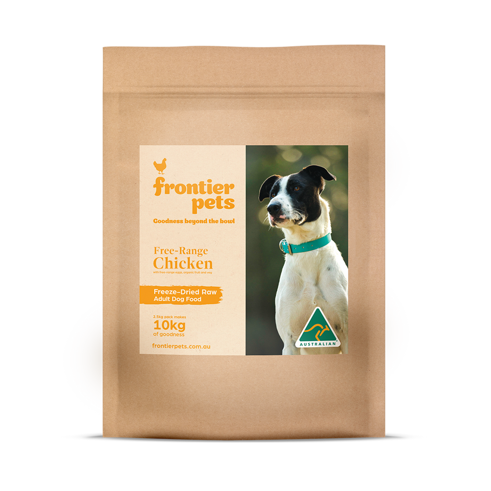 Frontier Pets ~ Free-Range Chicken ~ Raw Freeze-Dried Dog Food ~ Adult