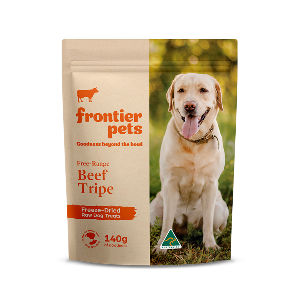 Frontier Pets ~ Free-Range Beef Tripe ~ Raw Freeze-Dried Wholefood Treats ~ 70g