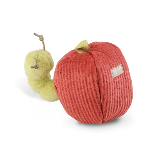 Lambwolf ~ Apple Cat & Dog Toy ~ 2 in 1 Crinkle & Burrow