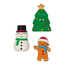 Fringe Studio Christmas ~ Festive Friends ~ 3 Pack Miniature Dog Toys