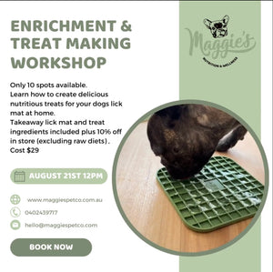 Enrichment and Treat making Workshop