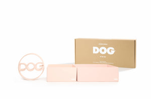 DOG By Dr Lisa ~ Corner Bowl Set ~ Blush