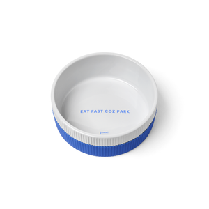 Gummi Pets ~ Blue ~ Ceramic Dog Bowl