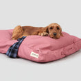 Load image into Gallery viewer, Animals in Charge ~ Dusty Pink ~ Organic Cotton Canvas Dog Bed
