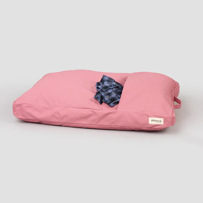 Animals in Charge ~ Dusty Pink ~ Organic Cotton Canvas Dog Bed