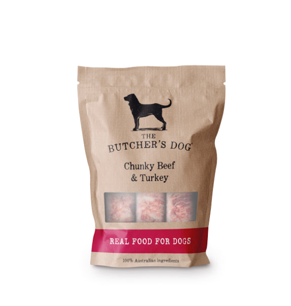 The Butchers Dog ~ Chunky Beef, Turkey & Vegetables ~ 1.5kg ~ PREORDER