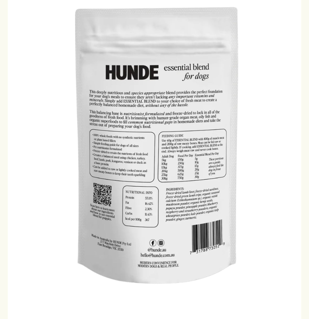 PREORDER ~ Hunde ~ Essential Blend Meal Balancer ~ For Dogs