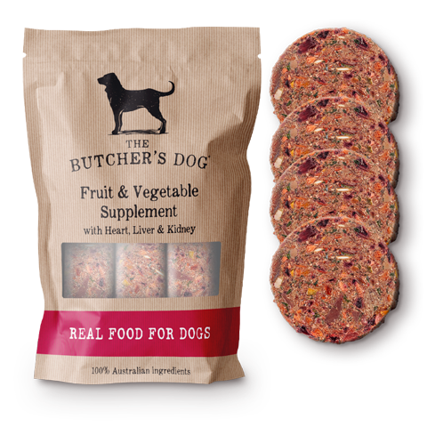 The Butchers Dog ~ Veg & Fruit Supplement with Organs ~ 640g ~ PREORDER