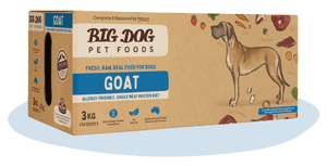 Big Dog Pet Food ~ Organic Goat ~ 3kg ~ PREORDER