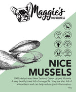 Maggie's Treats - Nice Mussels - Maggies Dog Wellness