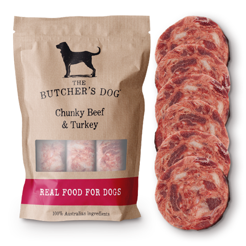 The Butchers Dog ~ Chunky Beef, Turkey & Vegetables ~ 1.5kg ~ PREORDER