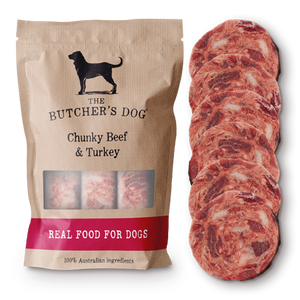 The Butchers Dog ~ Chunky Beef, Turkey & Vegetables ~ 1.55kg ~ PREORDER
