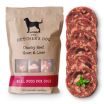 The Butchers Dog ~ Chunky Beef, Heart & Liver ~ 1.55kg