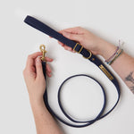 Animals in Charge ~ Navy ~ Organic Canvas Dog Lead