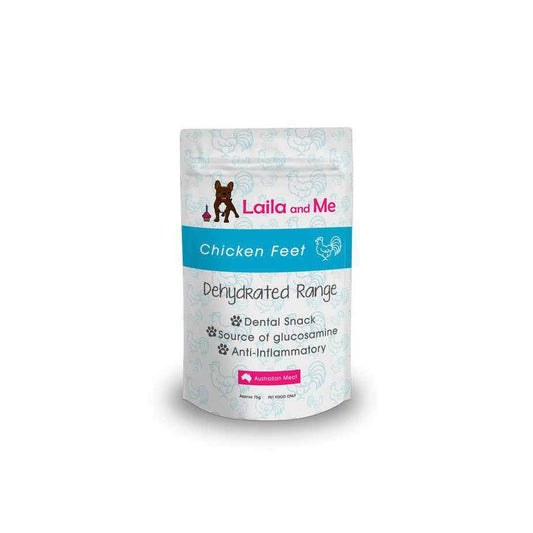 Laila & Me - Chicken Feet 75g - Maggies Dog Wellness